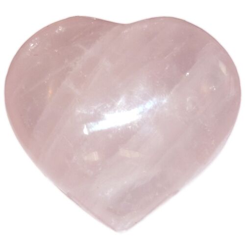 Coeur en Quartz Rose