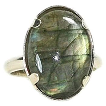 Bague Argent & Labradorite