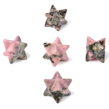 Merkaba en Rhodonite