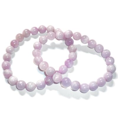 Bracelet Boules en Kunzite