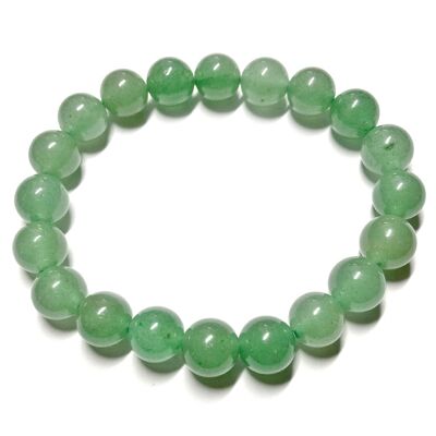 Bracelet Boules en Aventurine Verte 10mm