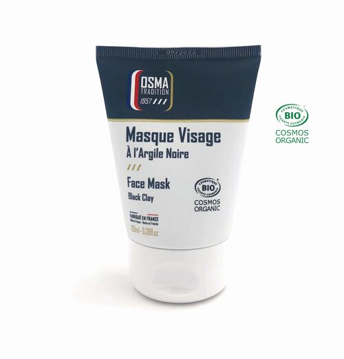 Masque Visage Homme à l'Argile Noire