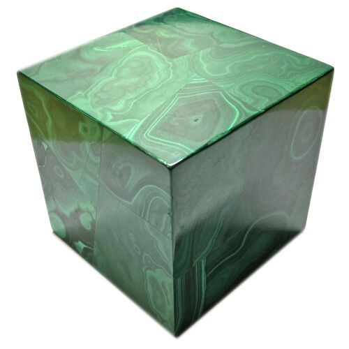 Cube en Malachite
