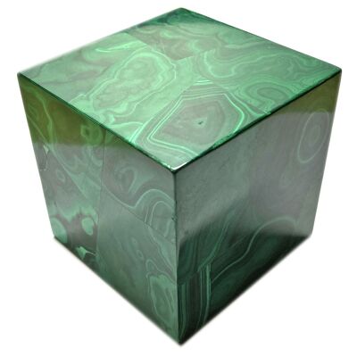 Cube en Malachite