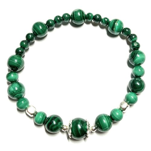 Bracelet Boules en Malachite