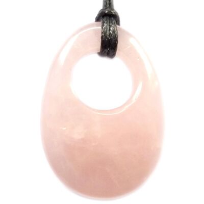 Pendentif GoGo en Quartz Rose