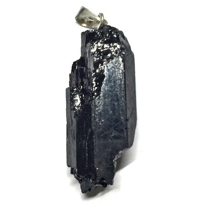 Pendentif Biterminé en Tourmaline Noire