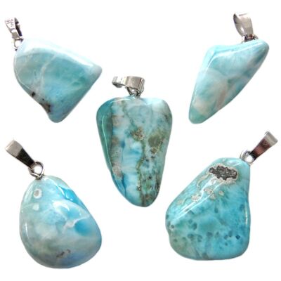 Pendentif en Larimar & Argent