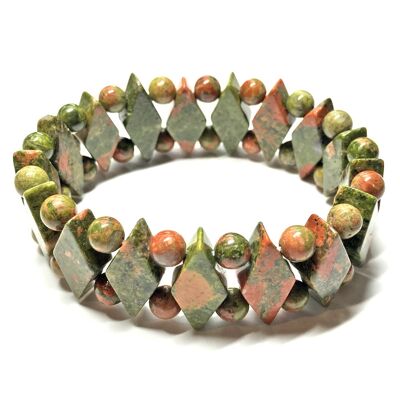 Bracelet Maya en Unakite