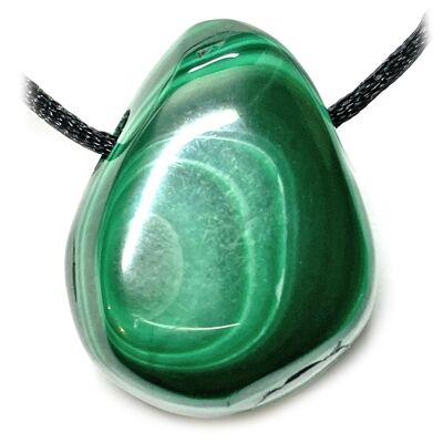 Pendentif Percé en Malachite