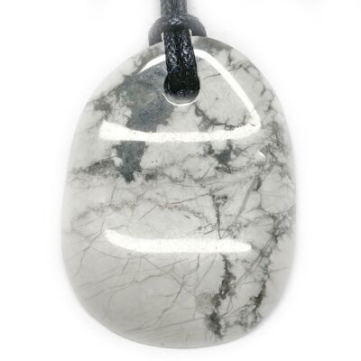 Pendentif Pétale en Howlite