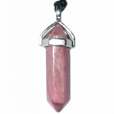 Pendentif Pointe en Rhodonite