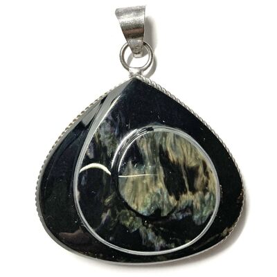 Pendentif  Vortex en Obsidienne Oeil Céleste