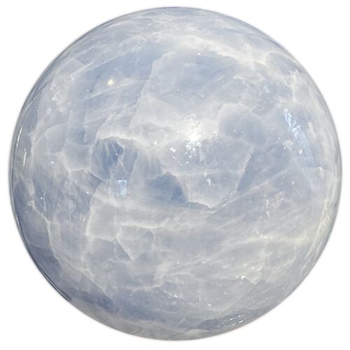 Sphère en Calcite Bleue