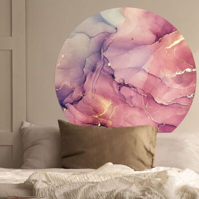 Muurcirkel Acrylic pink purple - Wallz