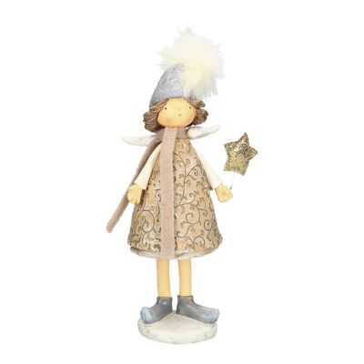 Figura "Niña con estrella dorada" 22 cm