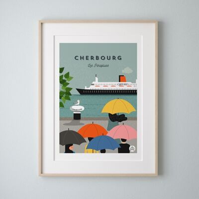 CHERBOURG - Die Regenschirme - Plakat