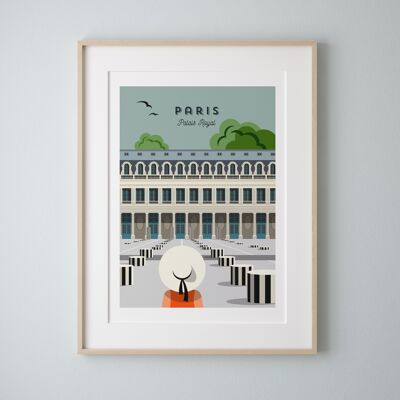 PARIS - Königspalast - Plakat