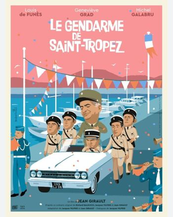 Affiche de film revisitée - Le Gendarme (C)  - (30x40cm) - Plakat 5