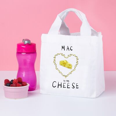 Mac zu meiner Käse-Lunch-Tasche