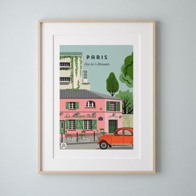 PARIS - Rue de l'Abreuvoir - Poster