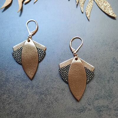 LOTUS Olive earrings