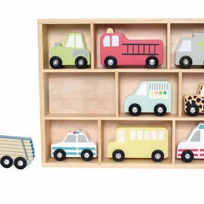 Shelf with cars