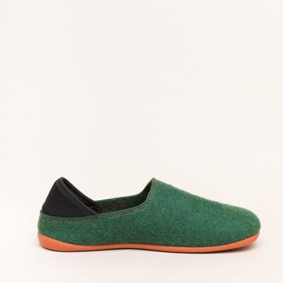 Slip-on in lana verde arancio 36-42