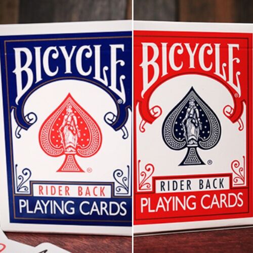 Jeux de Cartes Bicycle Bleu & Rouge - Poker - Magie - Divertissement