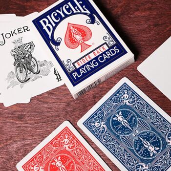 Jeux de Cartes Bicycle Bleu & Rouge - Poker - Magie - Divertissement 2