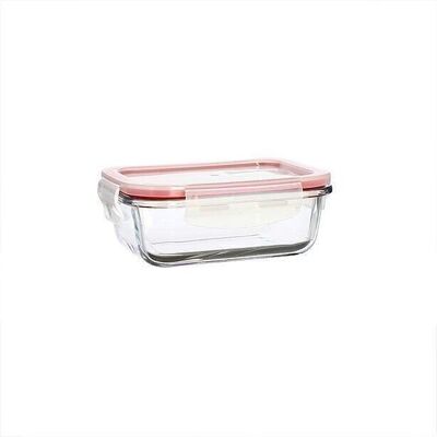 AIRTIGHT CONTAINER
 RECTANGULAR + COVER
 370ML CLEMENTINE