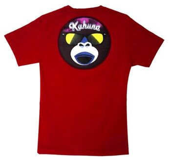 T-shirt Monkey Face Bordeaux Rouge 2