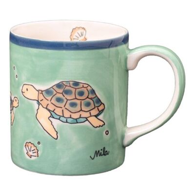 Mug Ocean Love - stoviglie in ceramica - dipinta a mano