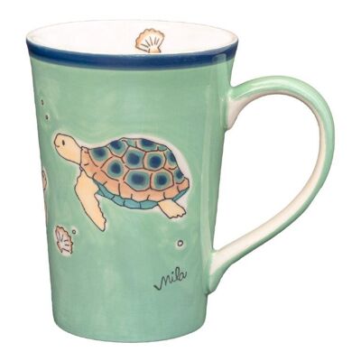 Tea mug Ocean Love - ceramic tableware - hand-painted