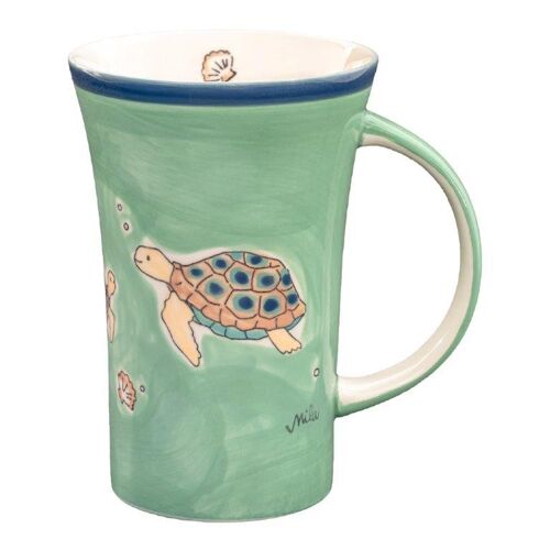 Coffee Pot Ocean Love  - Keramik Geschirr - handbemalt