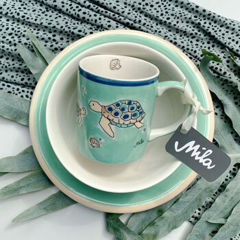 Mug design Ocean Love - vaisselle en céramique - peint à la main 2