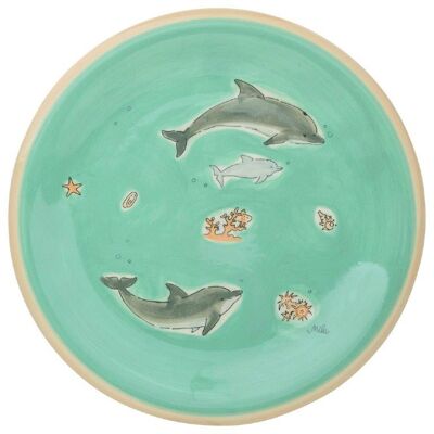 Plate Ocean Dream - ceramic tableware - hand painted