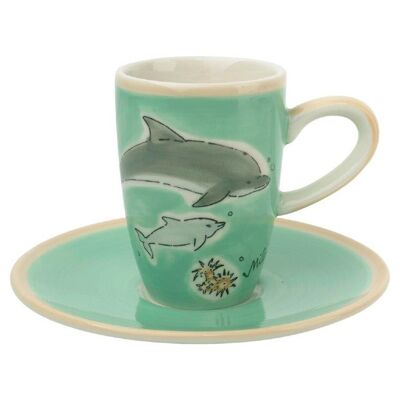 Espresso cup Ocean Dream - ceramic tableware - hand painted