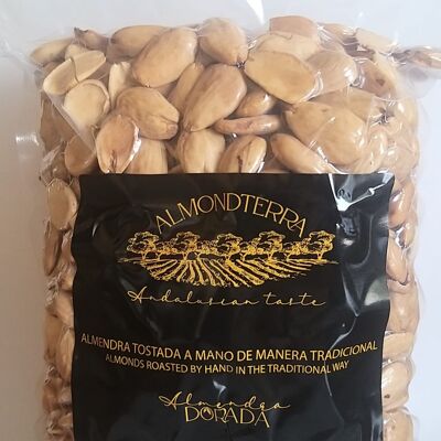 Roasted almonds without skin vacuum pack of 250 grs