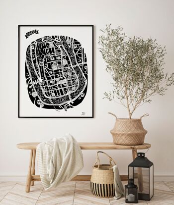 POSTER Plan de Ville - CAHORS - City Map 50x70cm 1