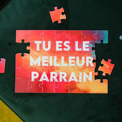 Puzzle - Tu es le meilleur parrain