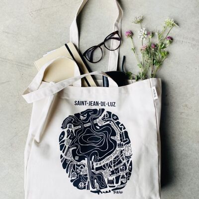 Large Bag - SAINT JEAN DE LUZ - City map