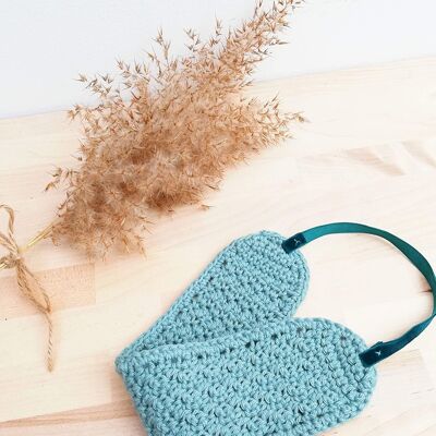 bandeau au crochet menthe