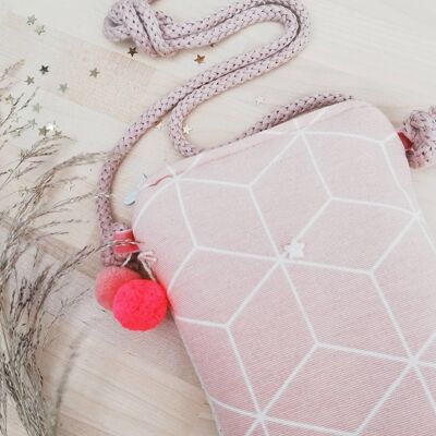 Dusty pink mobile bag