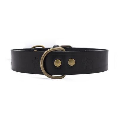 COLLAR CUERO PREMIUM NEGRO