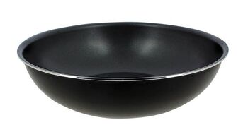 Wok 28cm aluminium sans
 poignee amovible iris
  anti-adhesif 3