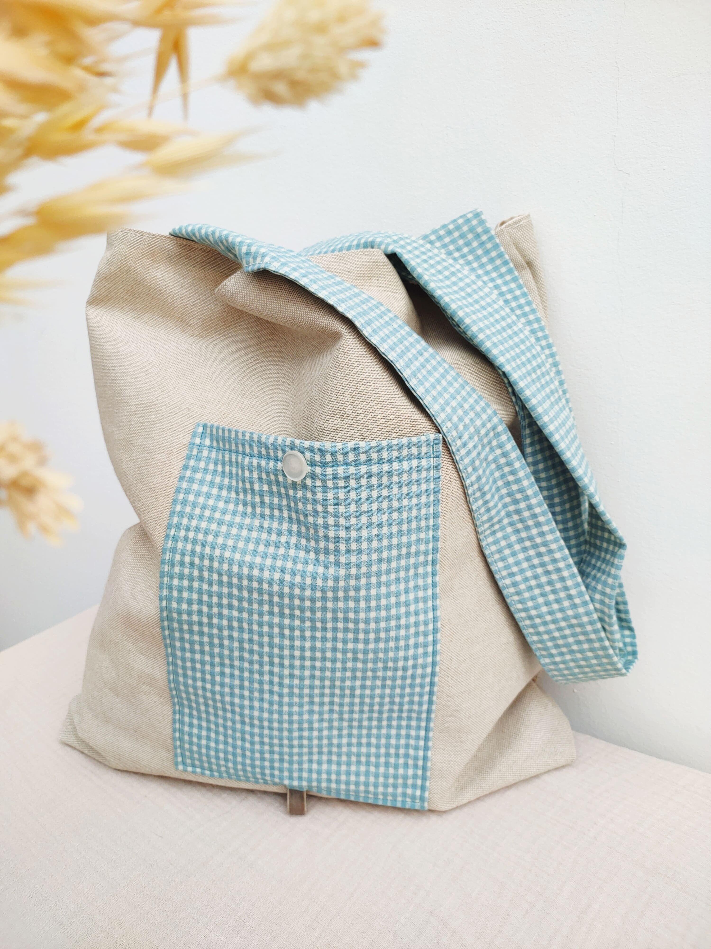 Pochette minivichy acquamarina