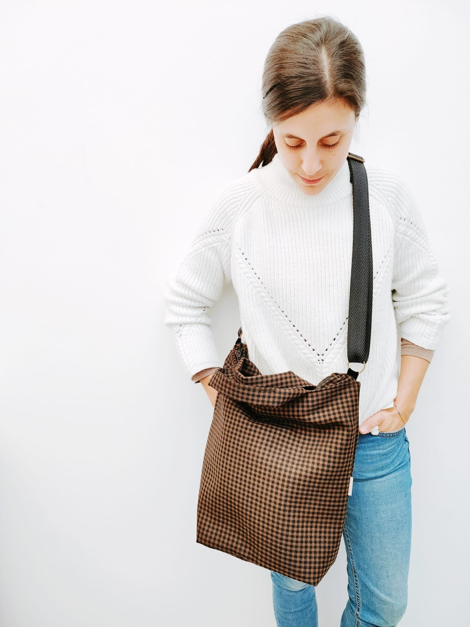 Borsa a quadretti Figi