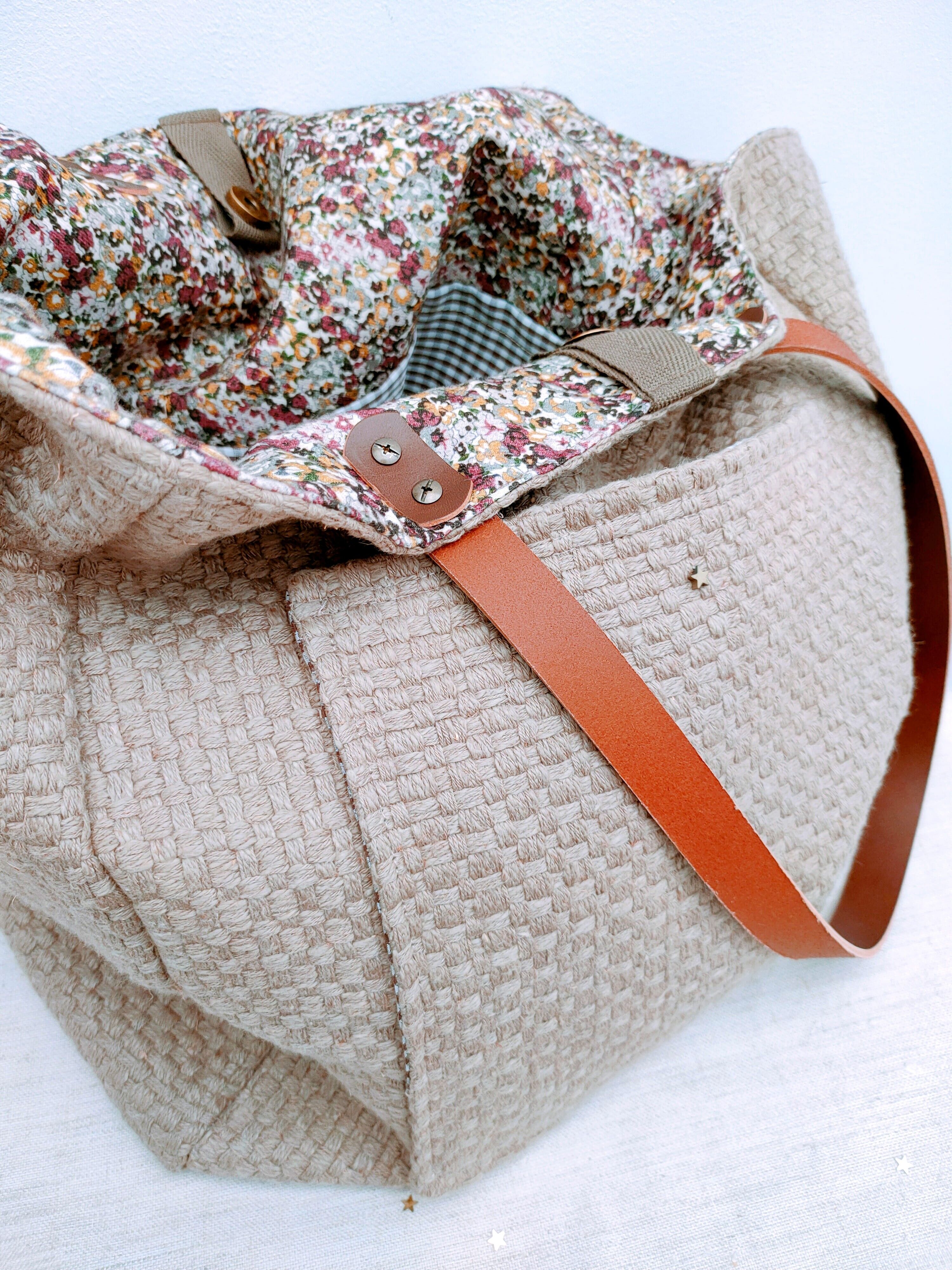 Maxi borsa Inverness color tortora