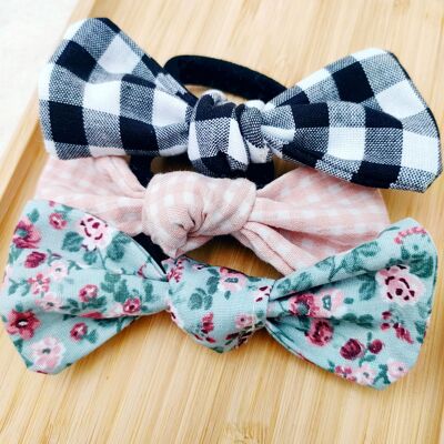 Pacchetto scrunchies con fiocco 2